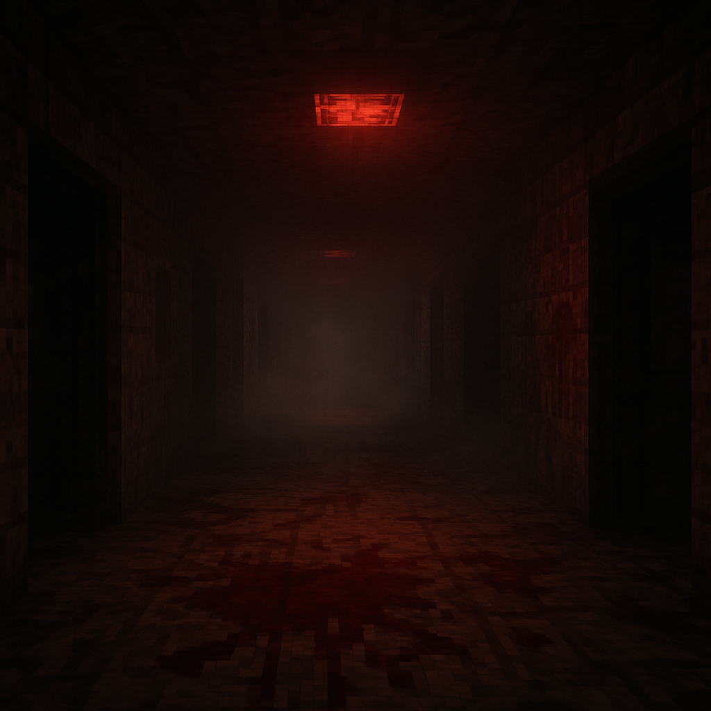 Facility Hallway — Minecraft SCP horror modpack screenshot